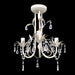 Crystal Pendant Ceiling Lamp Chandelier Elegant White Xablnl