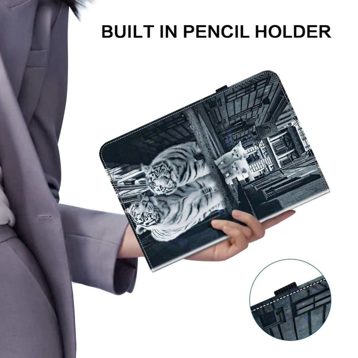 Crystal Texture Painted Leather Smart Tablet Case For Ipad