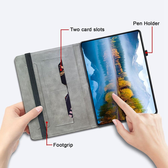 Crystal Texture Painted Leather Smart Tablet Case For Ipad