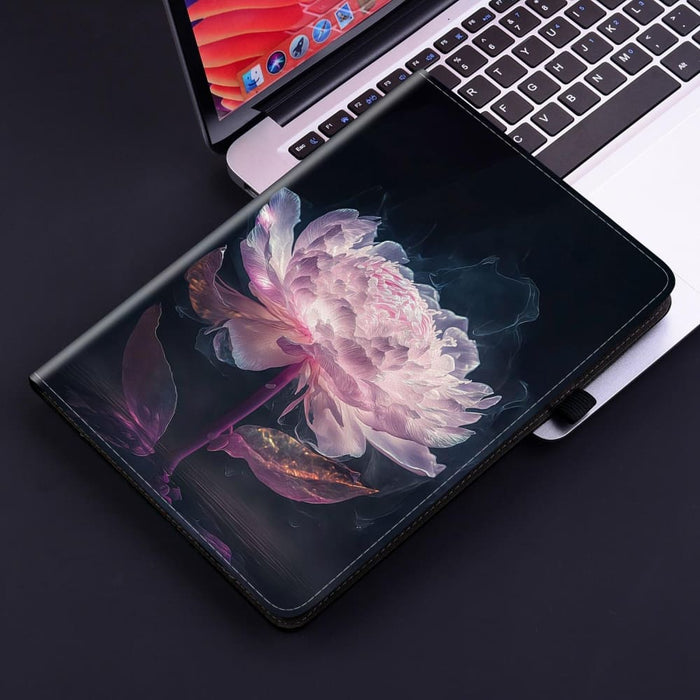 Crystal Texture Painted Leather Smart Tablet Case For Ipad
