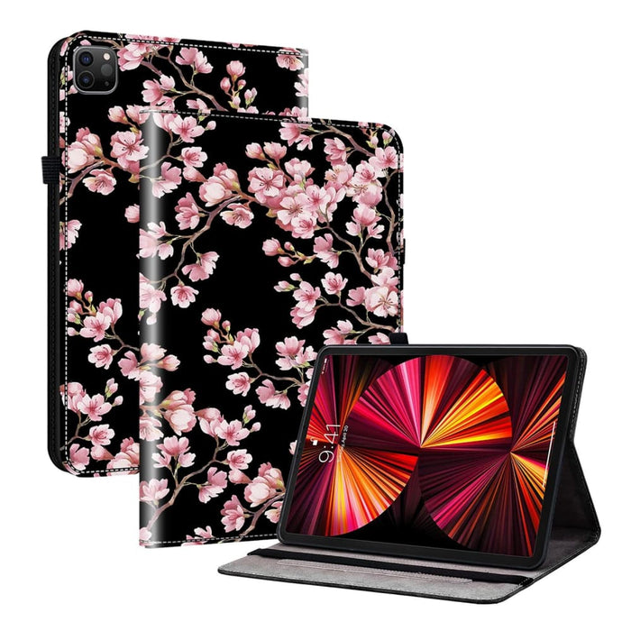 Crystal Texture Painted Leather Smart Tablet Case For Ipad