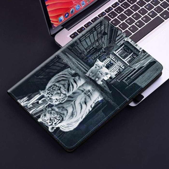 Crystal Texture Painted Leather Smart Tablet Case For Ipad