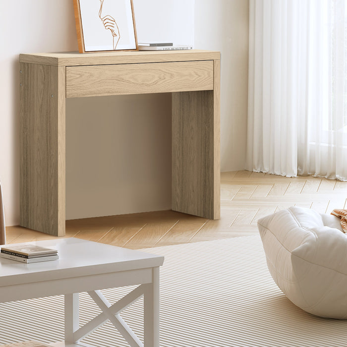 Console Table Wood Sofa Table Hall Side Entry With Drawer Natural