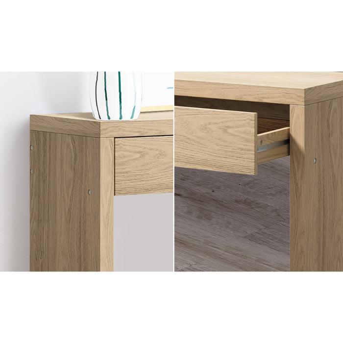 Console Table Wood Sofa Table Hall Side Entry With Drawer Natural