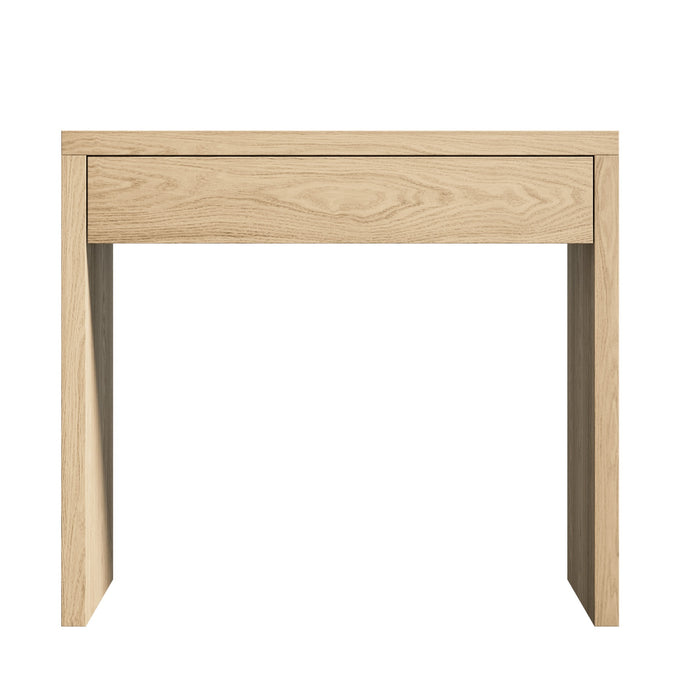 Console Table Wood Sofa Table Hall Side Entry With Drawer Natural