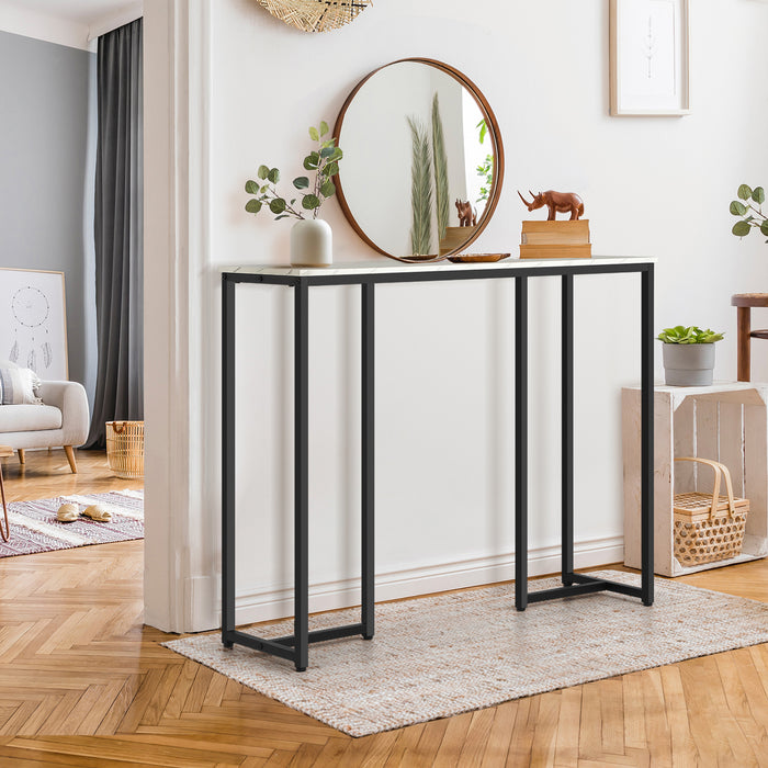 Console Table Hallway Entry Side Tables Marble Effect Hall Display