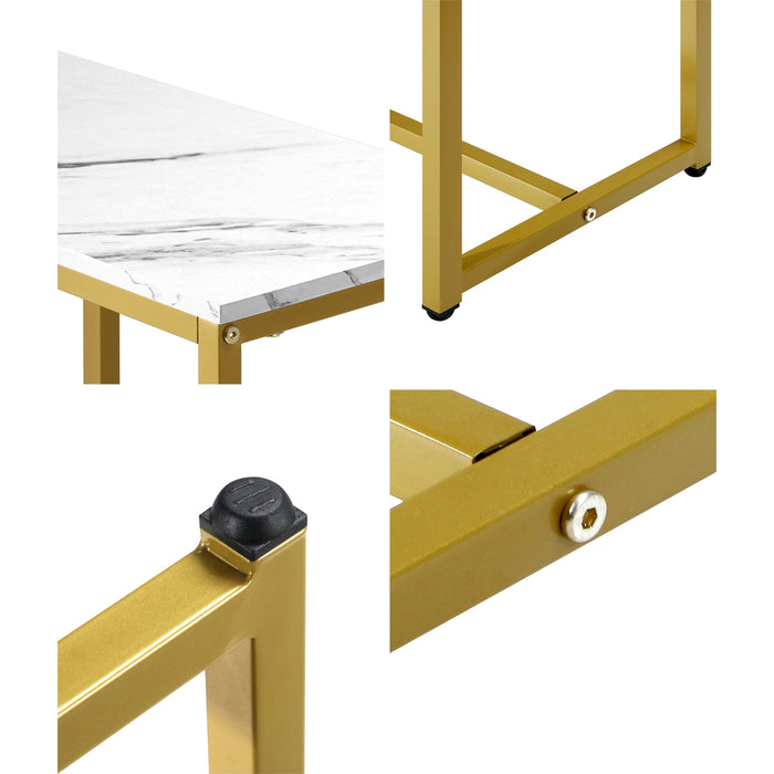 Console Table Hallway Entry Side Tables Marble Effect Hall Display Whgd