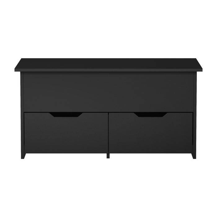 Coffee Table Lift Up Top Hidden Storage Laptop Desk 2 Drawers Black