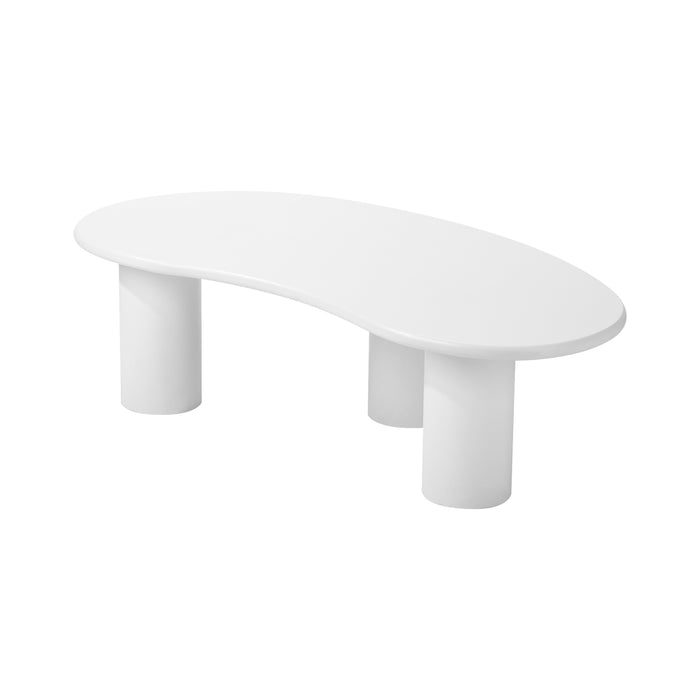 Coffee Table Sofa Cafe Desk Side Tables Living Room Irregular White