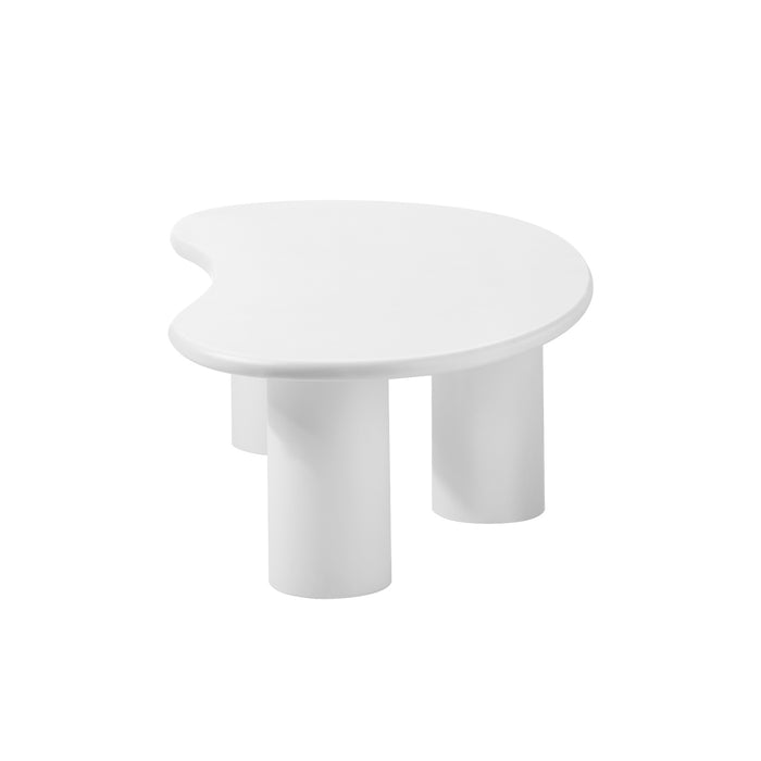 Coffee Table Sofa Cafe Desk Side Tables Living Room Irregular White