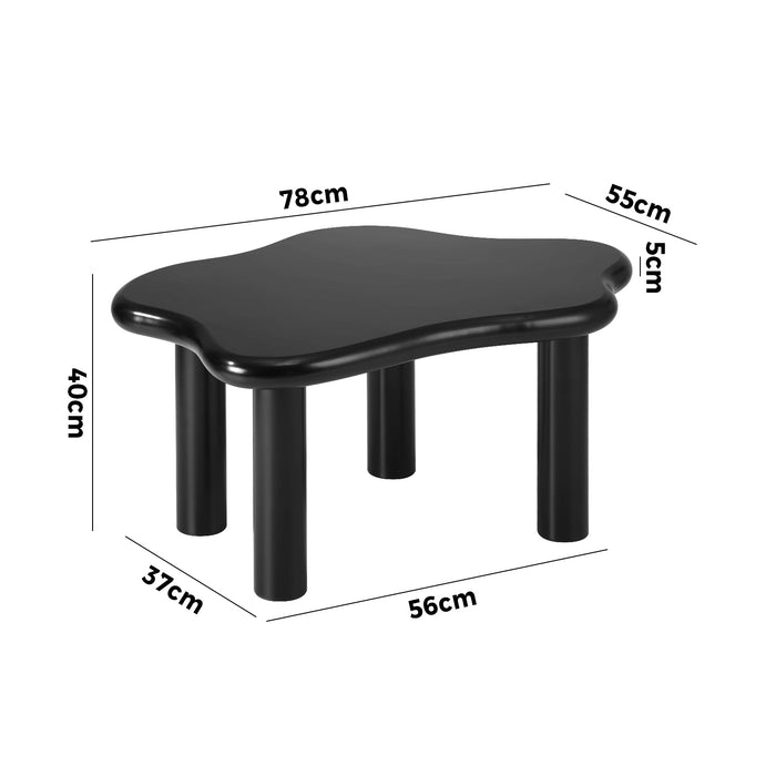 Coffee Table Side Tables Sofa Cafe Desk Living Room Black Irregular