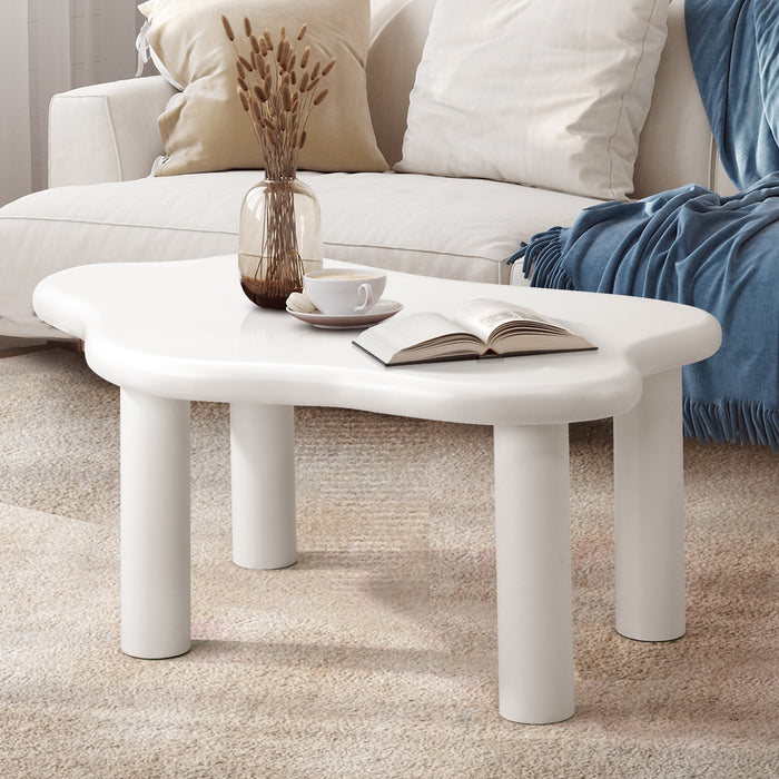 Coffee Table Side Tables Sofa Cafe Desk Living Room White Irregular