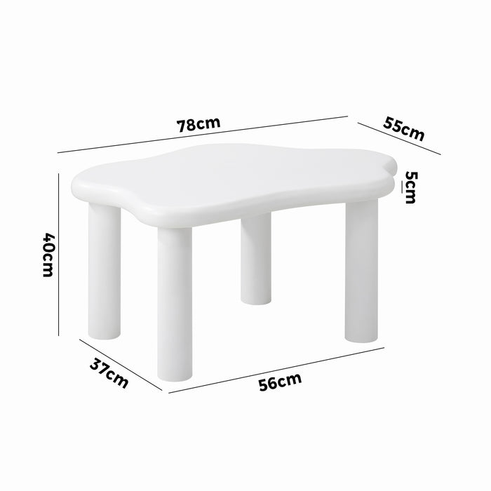 Coffee Table Side Tables Sofa Cafe Desk Living Room White Irregular