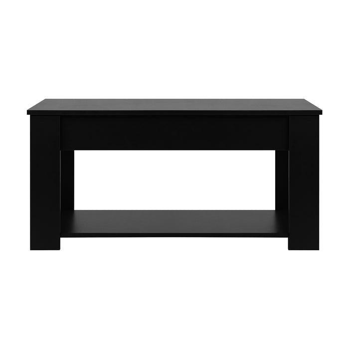 Coffee Table Lift Up Top Modern Table Hidden Book Storage Shelf Display