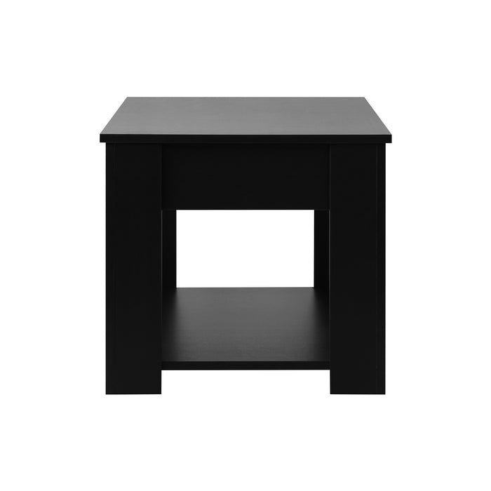Coffee Table Lift Up Top Modern Tables Hidden Book Storage Black