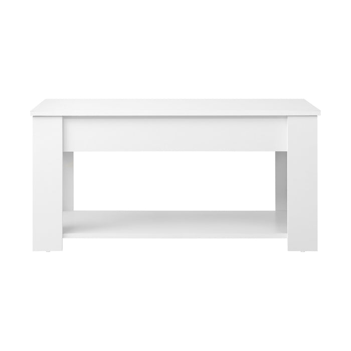 Coffee Table Lift Up Top Modern Tables Hidden Book Storage White