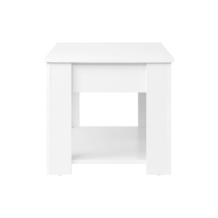 Coffee Table Lift Up Top Modern Tables Hidden Book Storage White
