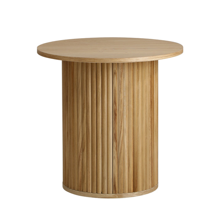 Coffee Table Side End Tables Sofa Desk Bedside Round Wood Natural