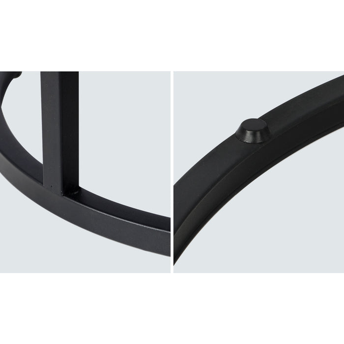 Set Of 2 Coffee Table Round Marble Nesting Side End Table Furniture