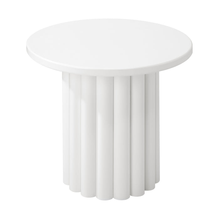 Coffee Table Side End Tables Sofa Desk Bedside Nightstand Round White