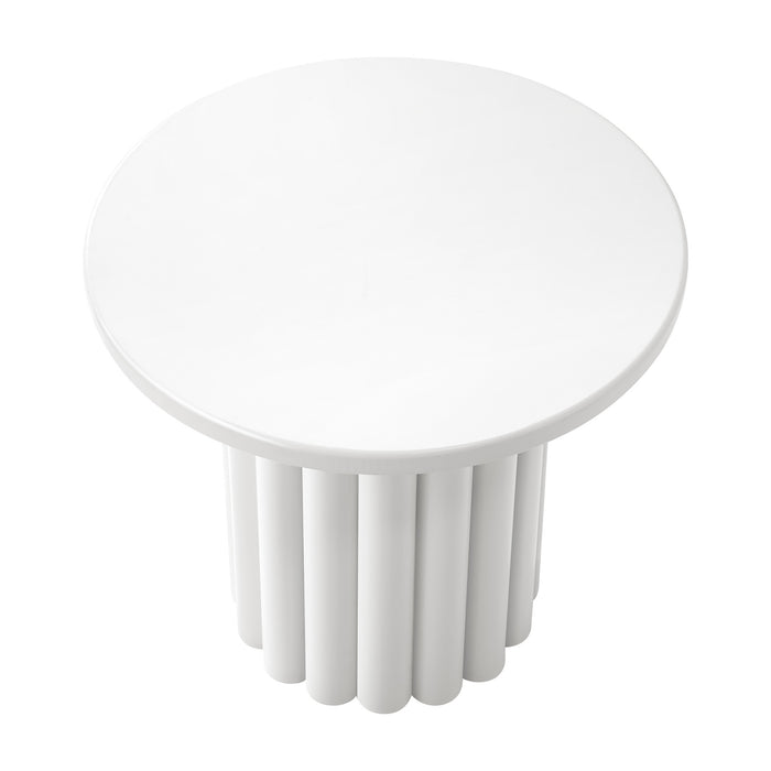 Coffee Table Side End Tables Sofa Desk Bedside Nightstand Round White