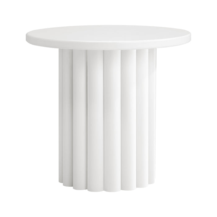 Coffee Table Side End Tables Sofa Desk Bedside Nightstand Round White