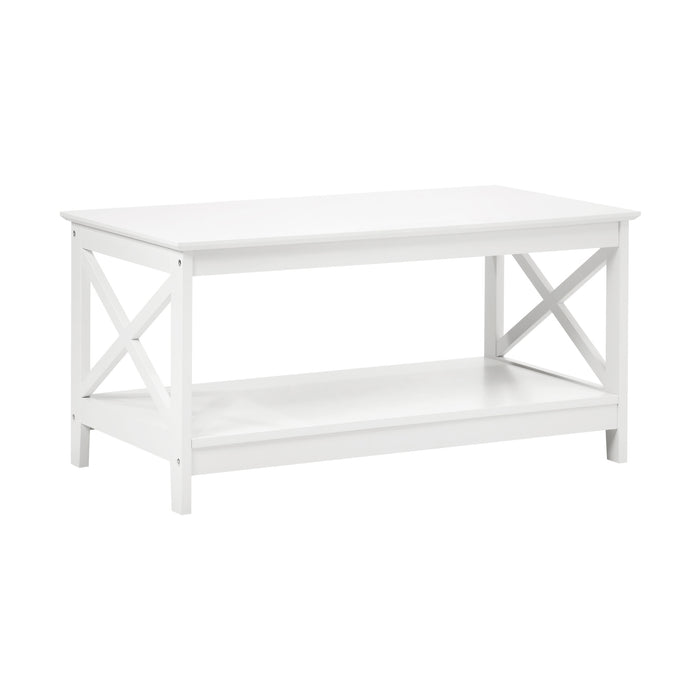 Coffee Table Side Tables Storage Rack Shelf 2-Tier Hamptons Furniture