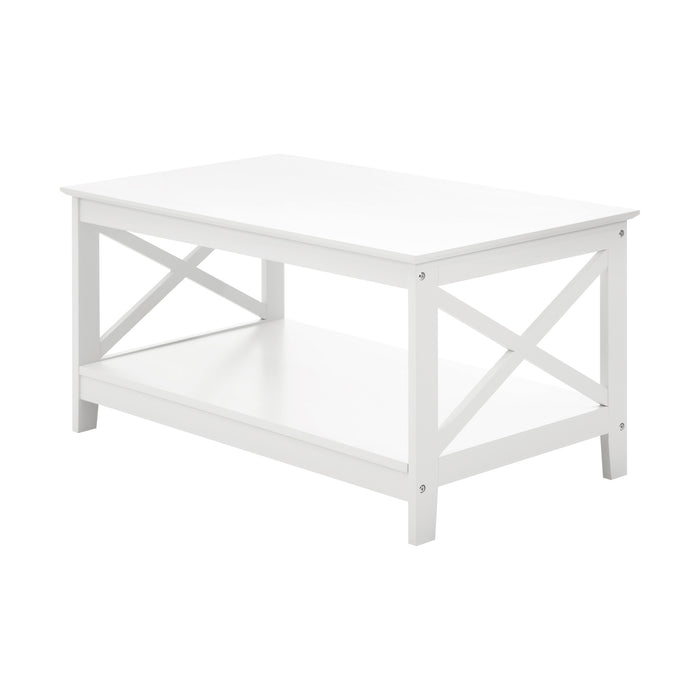 Coffee Table Side Tables Storage Rack Shelf 2-Tier Hamptons Furniture