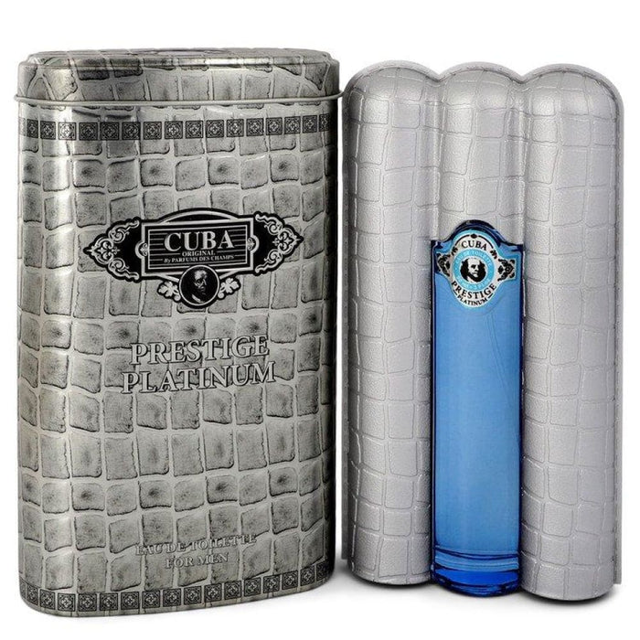 Cuba Prestige Platinum Edt Spray by Fragluxe for Men - 90 Ml