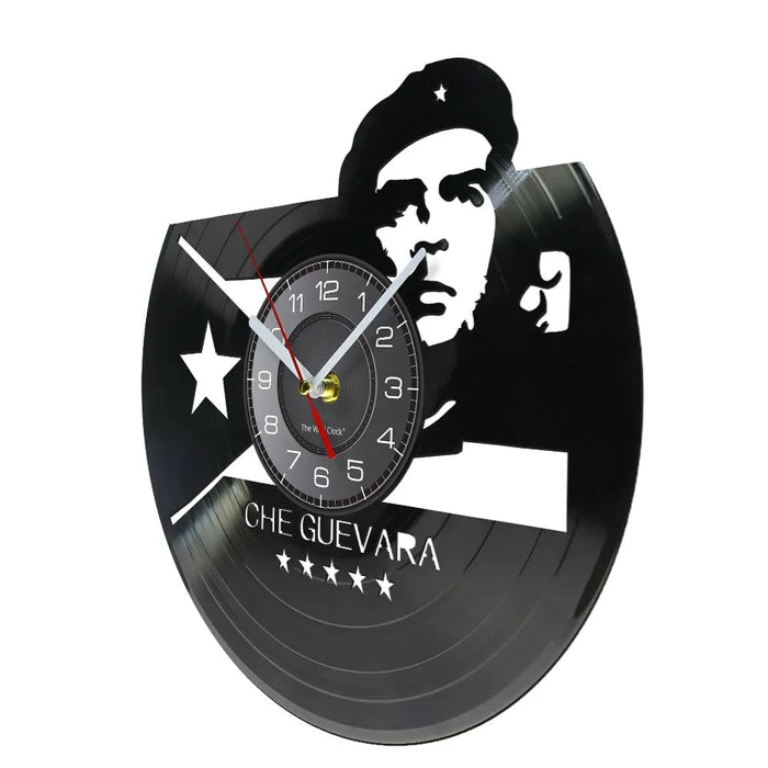 Cuban Flag Che Guevara Vinyl Wall Clock