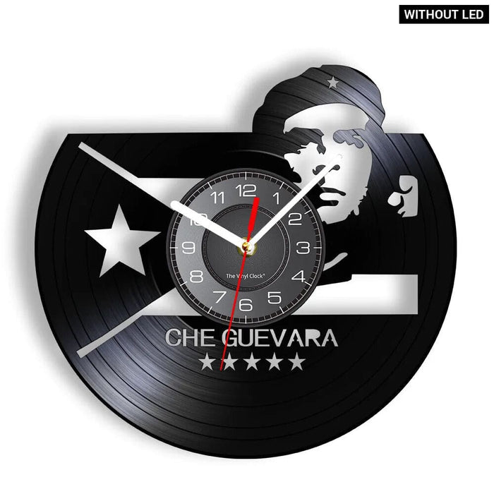 Cuban Flag Che Guevara Vinyl Wall Clock