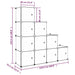Cube Storage Cabinet for Kids with 10 Cubes White Pp Tabpii