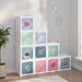 Cube Storage Cabinet for Kids with 10 Cubes White Pp Tabpii