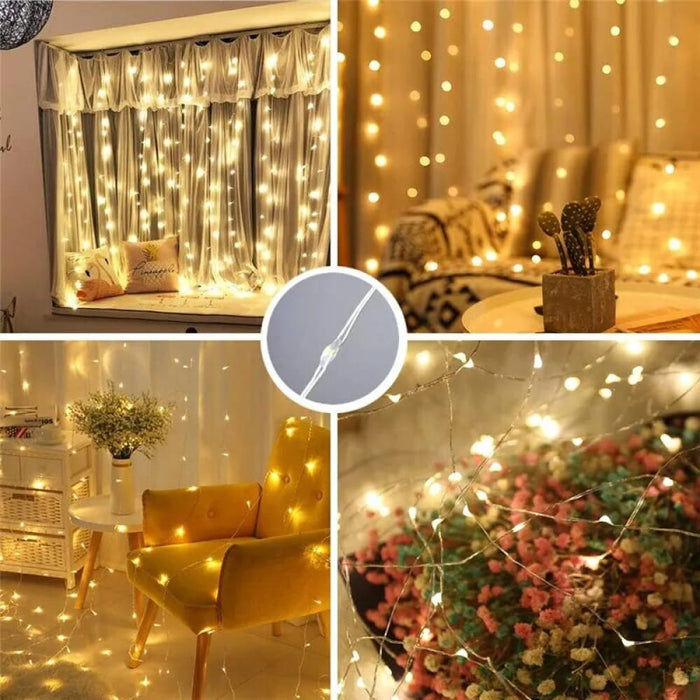 Led Curtain Fairy String Lights for Home Bedroom Christmas