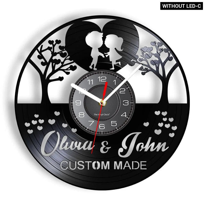 Custom 1st Anniversary Wall Clock for Him/her