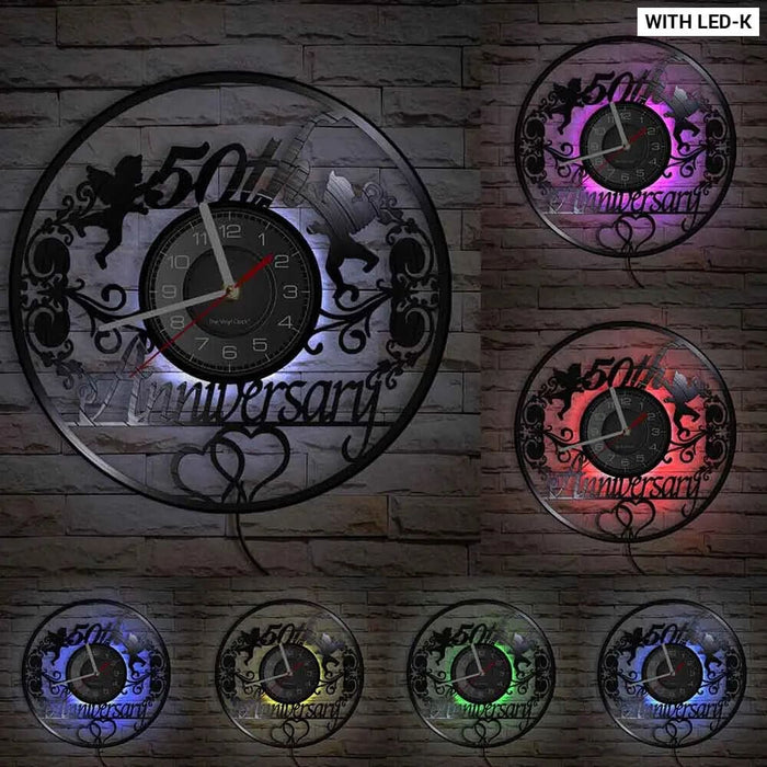 Custom 1st Anniversary Wall Clock for Him/her