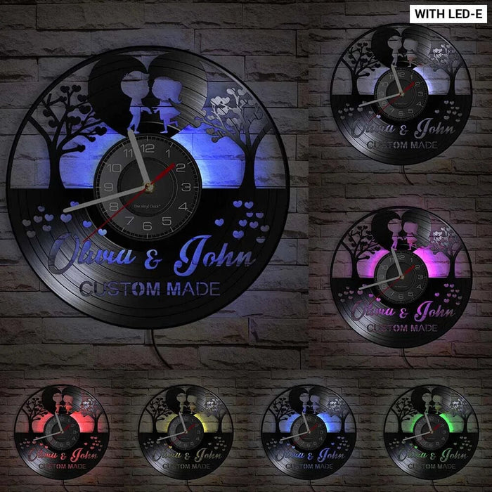 Custom 1st Anniversary Wall Clock for Him/her