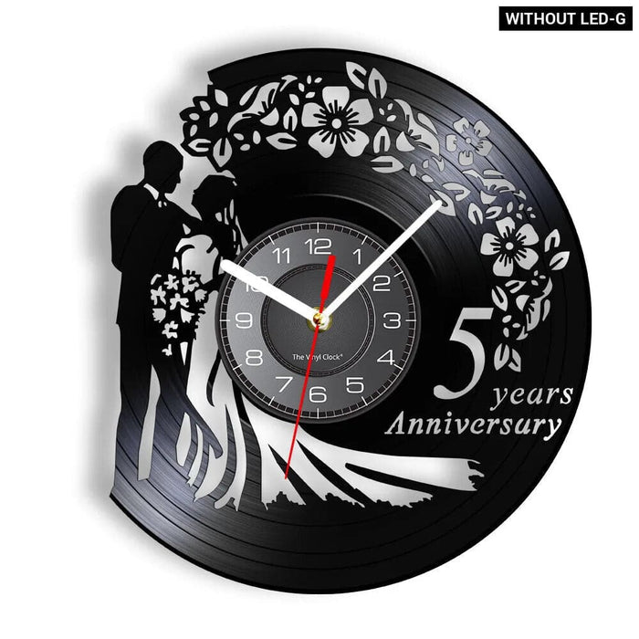 Custom 1st Anniversary Wall Clock for Him/her