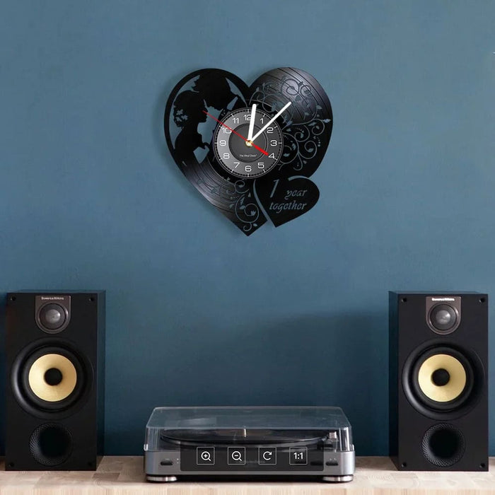 Custom 1st Anniversary Wall Clock for Him/her