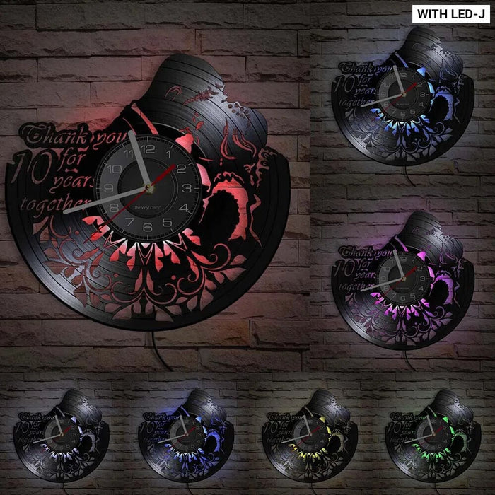 Custom 1st Anniversary Wall Clock for Him/her