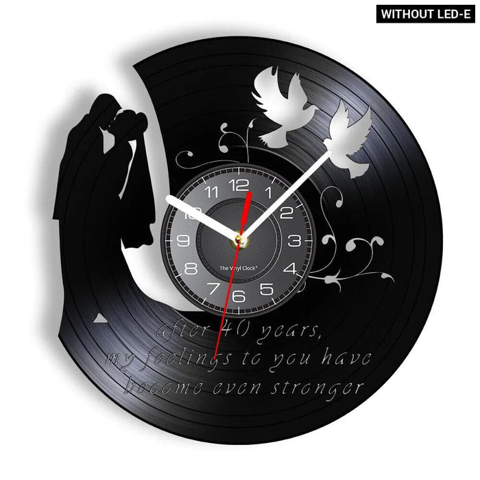 Custom 1st Anniversary Wall Clock for Him/her