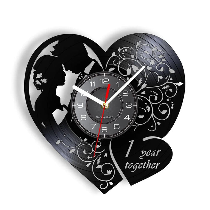 Custom 1st Anniversary Wall Clock for Him/her