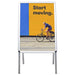 A1 Customer Stopper Poster Stand Aluminium Poxbt