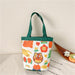 Cute Cartoon Canvas Graffiti Bento Bag Parent Child Handbag
