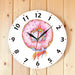 Cute Cartoon Unicorn Modern Wall Clock Watercolour Art
