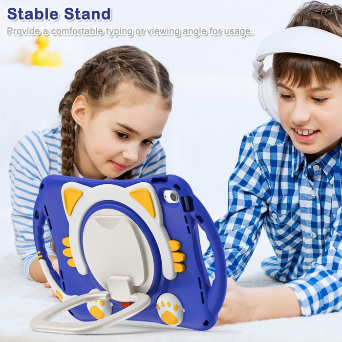 Cute Cat King Kids Shockproof Silicone Tablet Case For Ipad