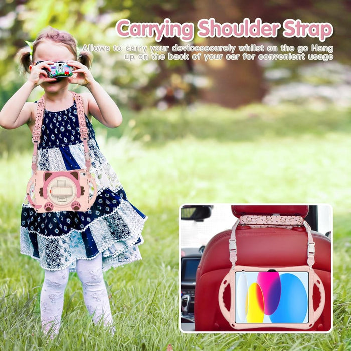 Cute Cat King Kids Shockproof Silicone Tablet Case For Ipad