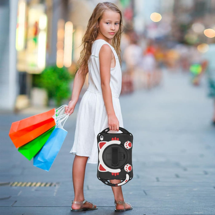 Cute Cat King Kids Shockproof Silicone Tablet Case For Ipad