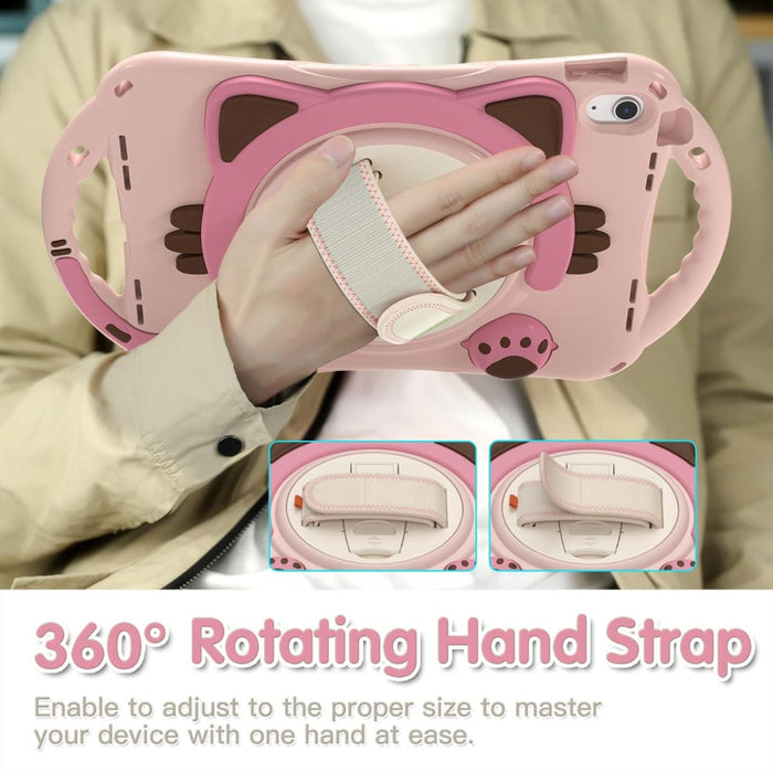 Cute Cat King Kids Shockproof Silicone Tablet Case For Ipad