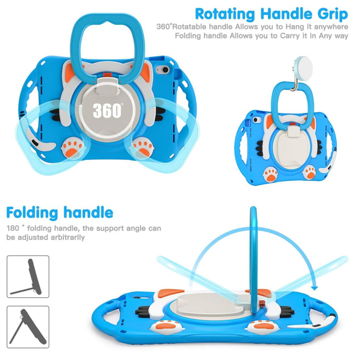 Cute Cat King Kids Shockproof Silicone Tablet Case For Ipad